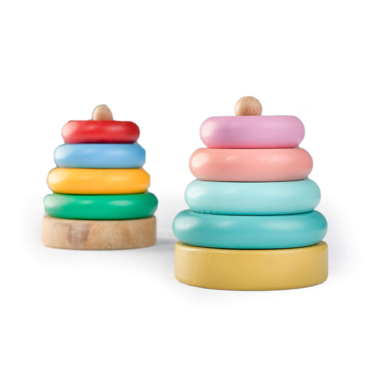 Baby wooden best sale stacking rings