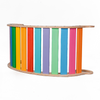 Wooden rainbow rocker for toddler