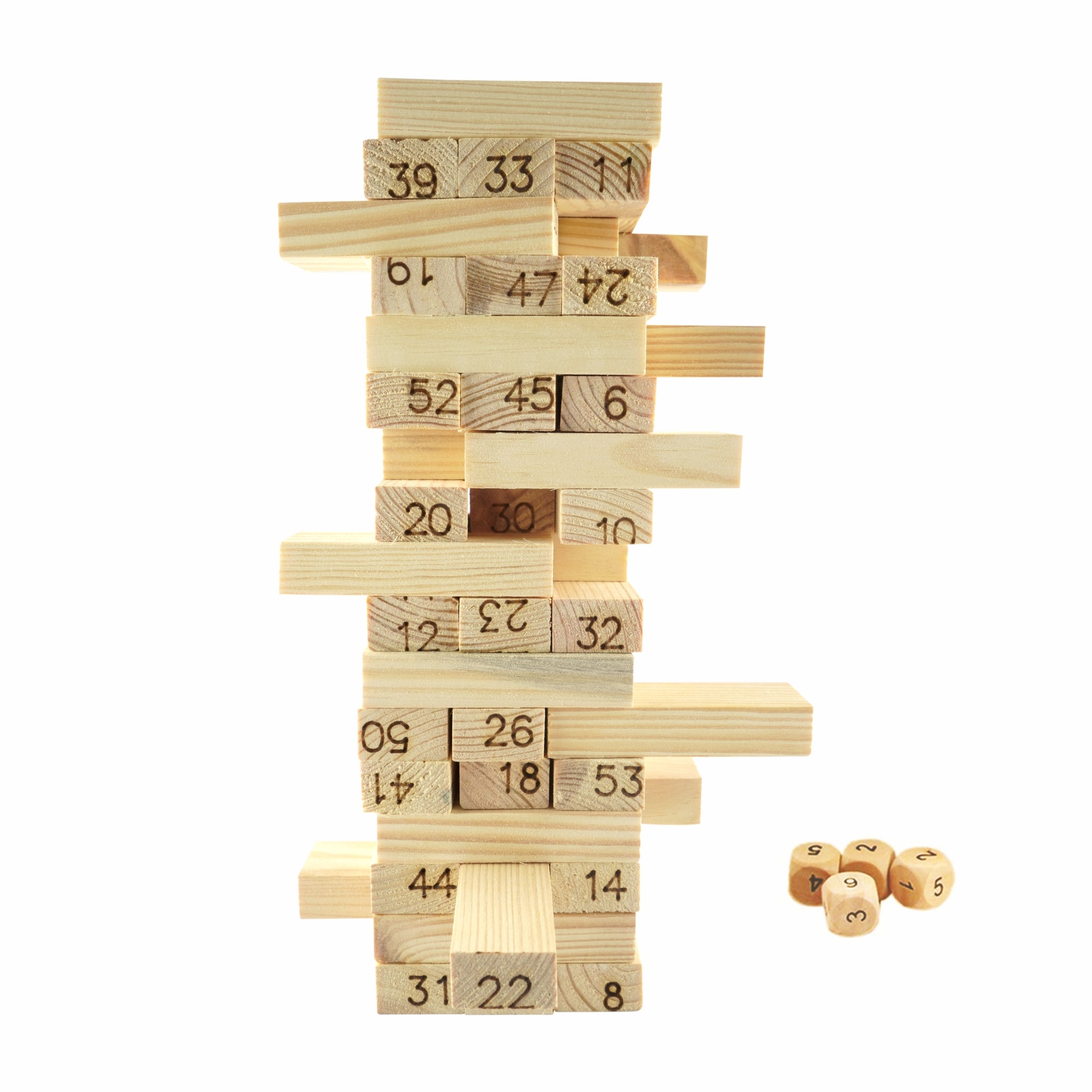 46 Wood Building Blocks Jenga Family Puzzle Game Timber Tumble with  Instructions on eBid United States | 173803812