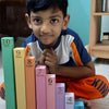 Educational wooden math rod