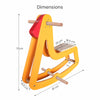 Large wooden rocking horse dimension